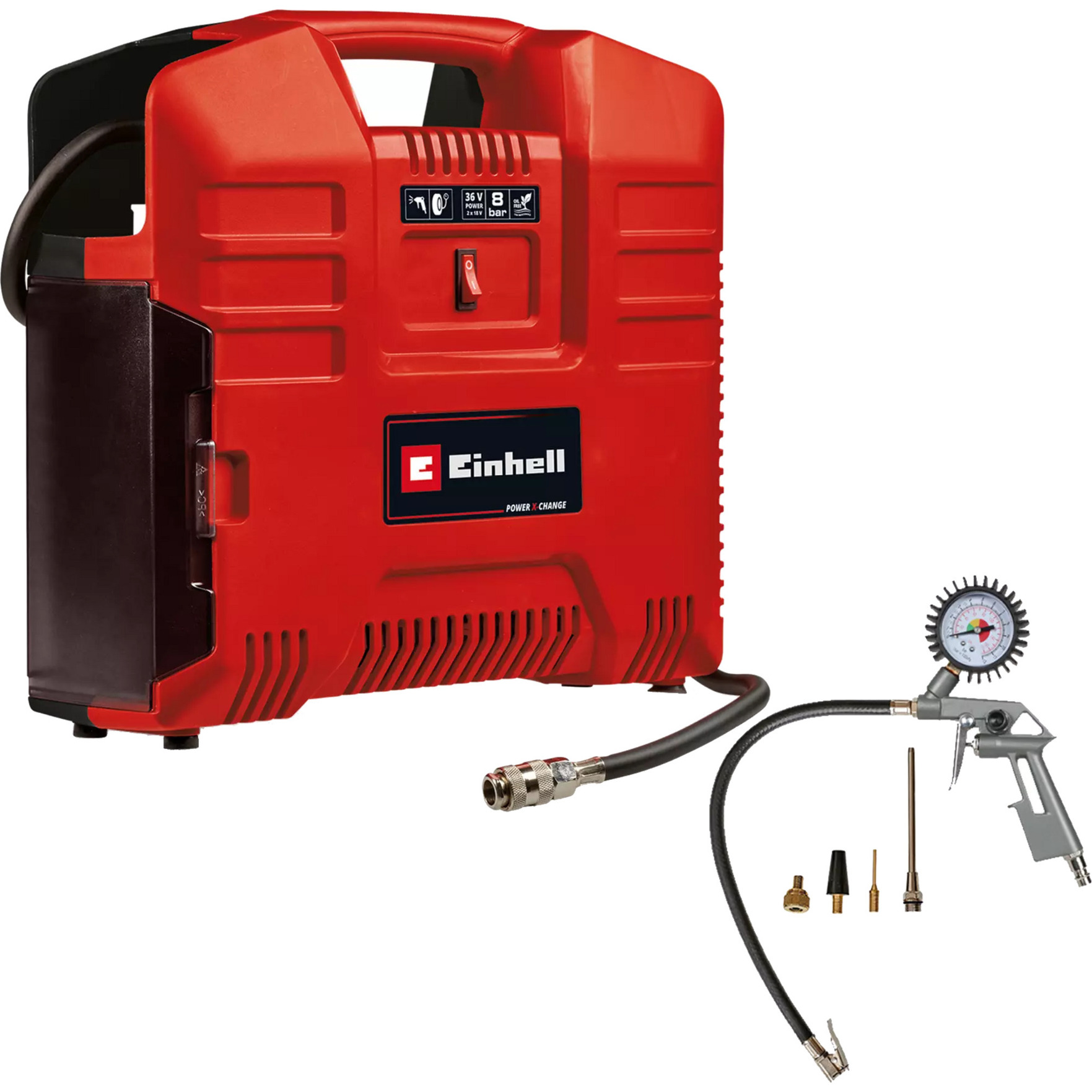 Akku-Koffer-Kompressor TE-AC 36/8 Li OF Set - Solo, 36Volt (2x18V)