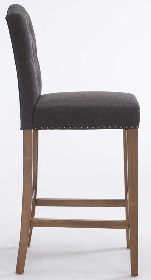 2er Set Barhocker Louise Stoff antik-hell