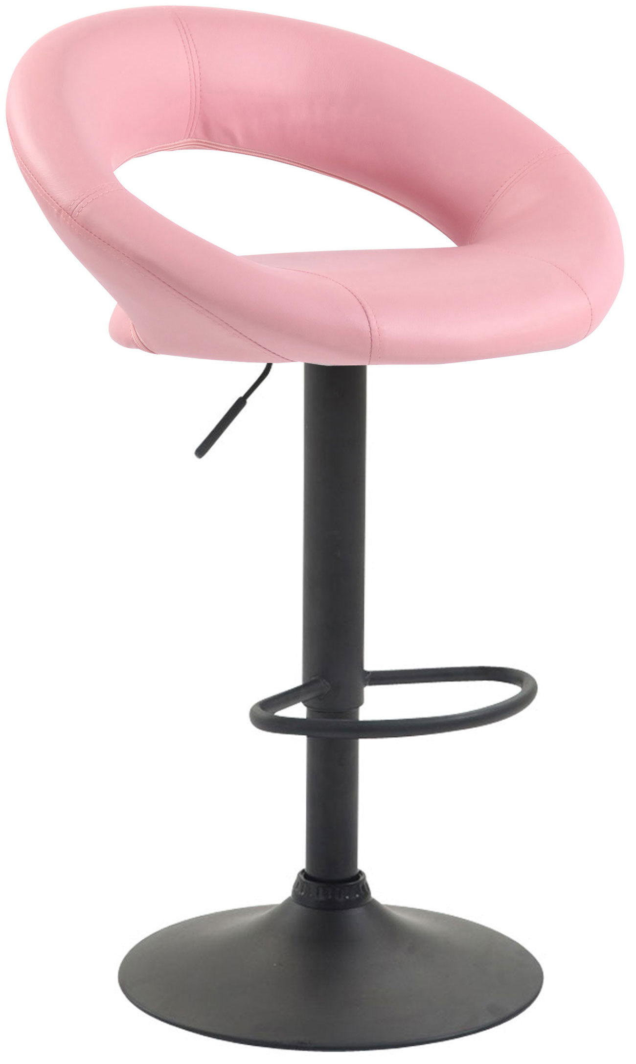 Barhocker Olinda Kunstleder schwarz
