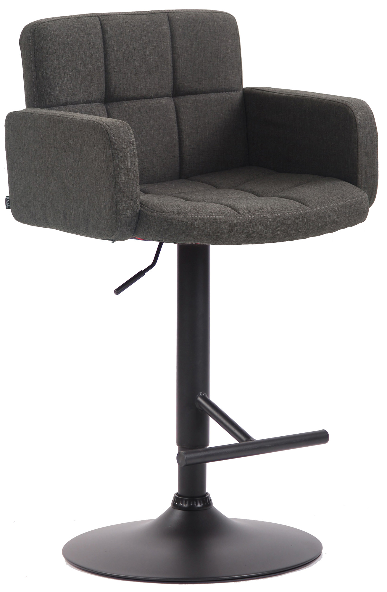 Barhocker Los Angeles, Stoff schwarz
