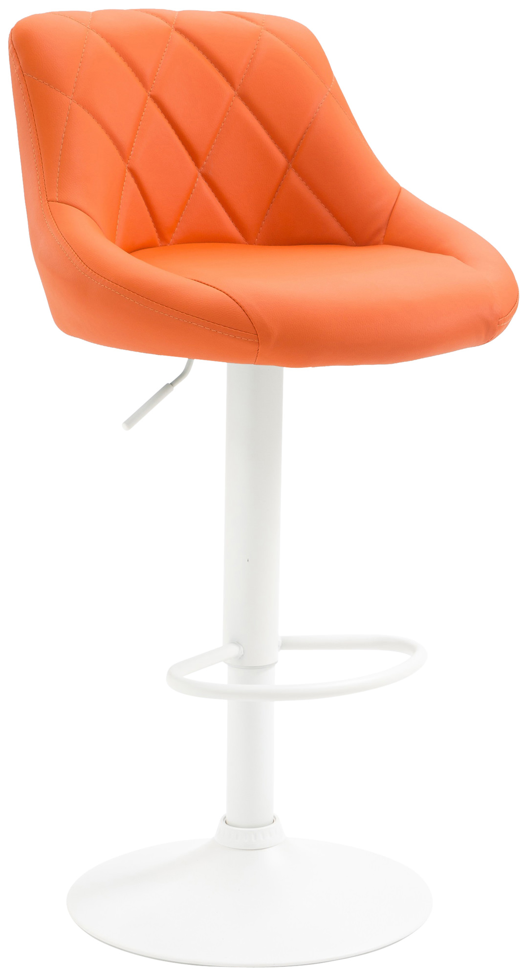 Barhocker Lazio Kunstleder weiß
