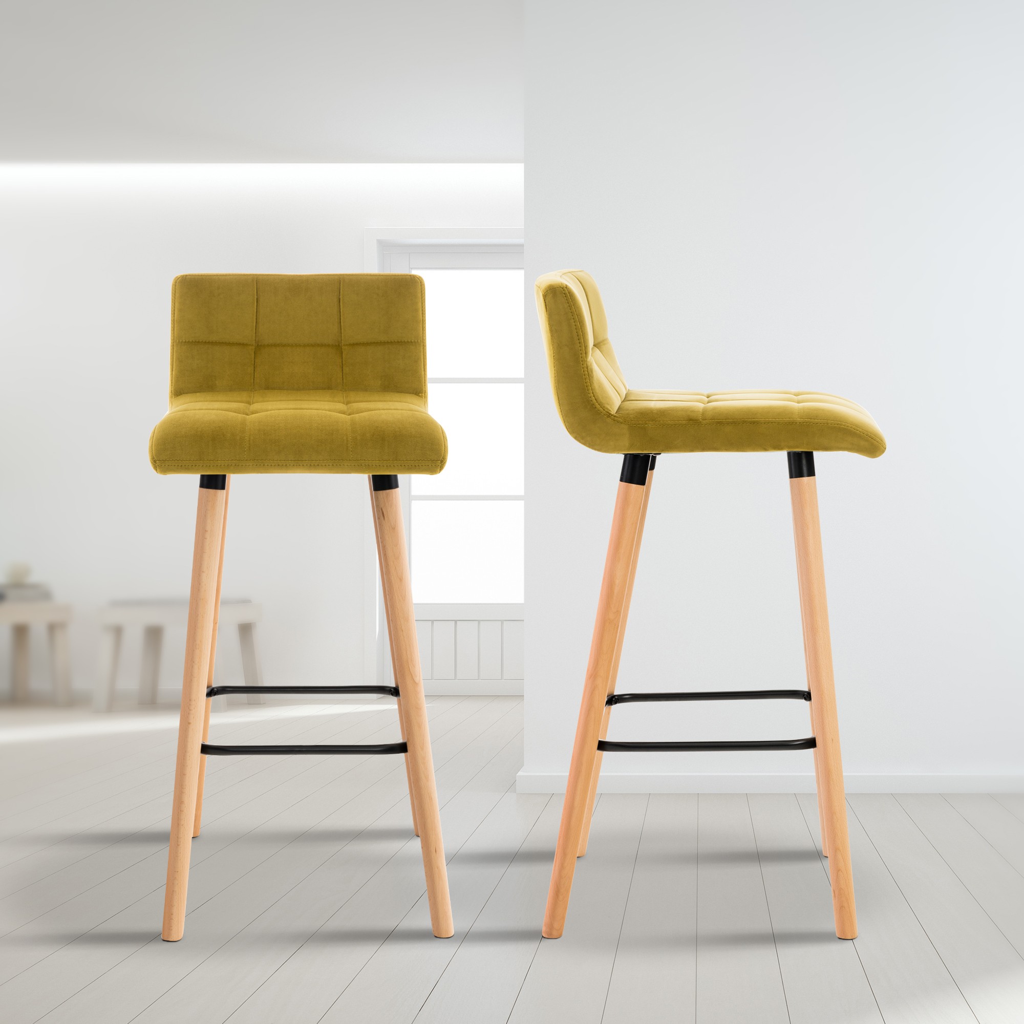 Barhocker Lincoln Samt