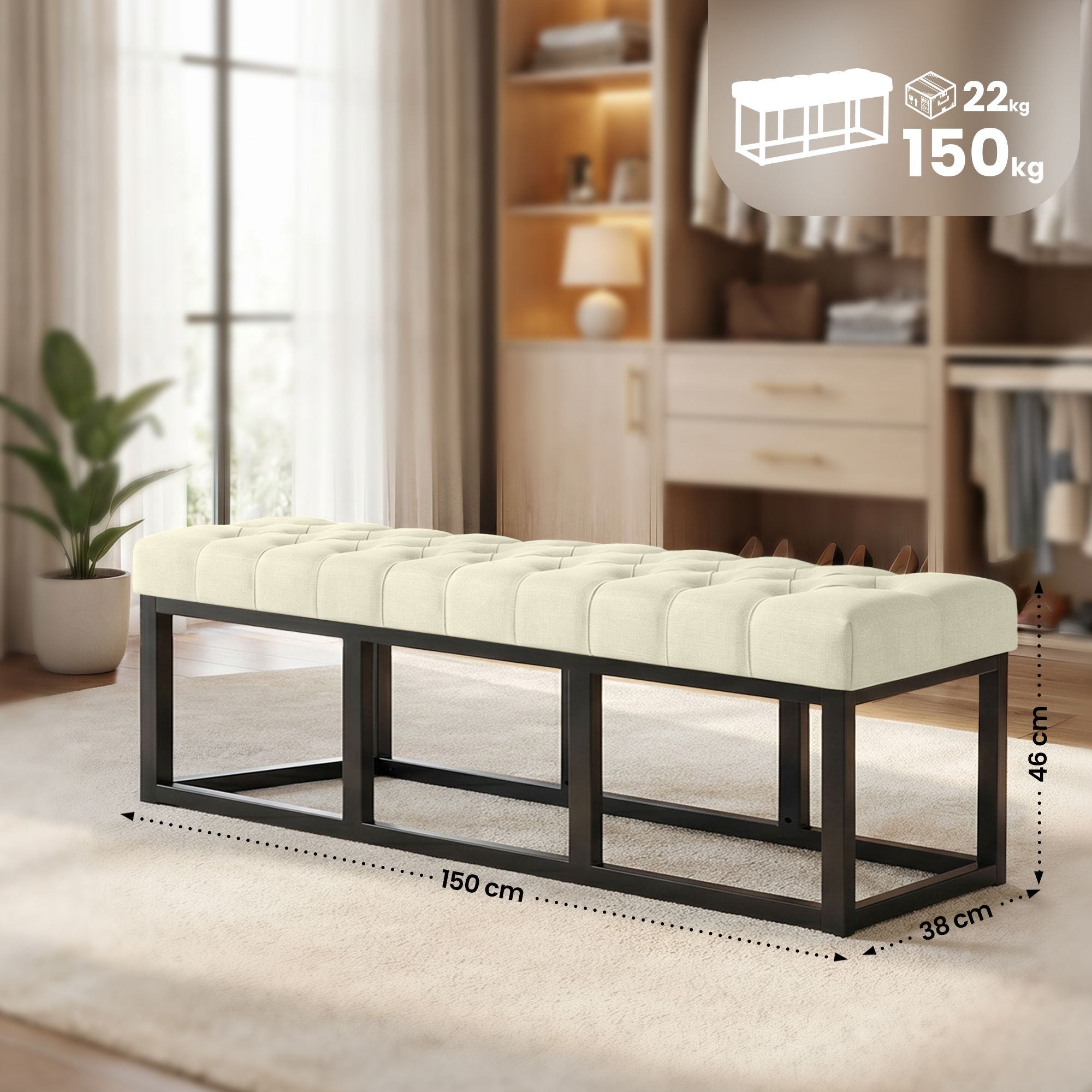 Sitzbank Amun Stoff B150