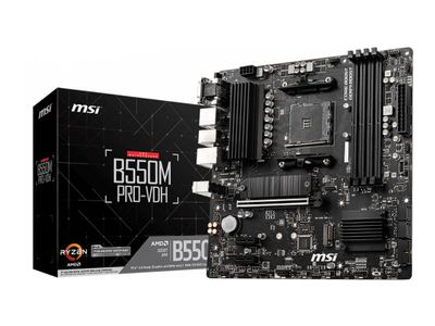 MSI Mainboard B550M PRO-VDH - Micro ATX - Socket AM4 - AMD B550