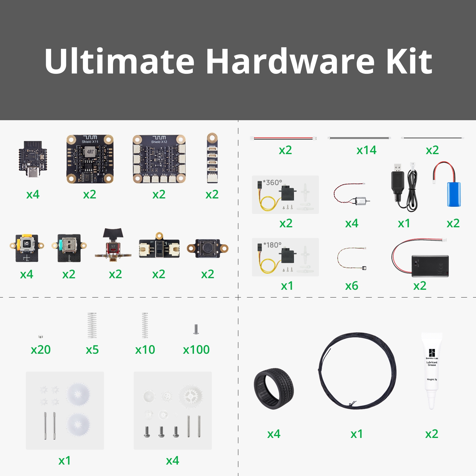 Bambu Lab CyberBrick Hardware Kit