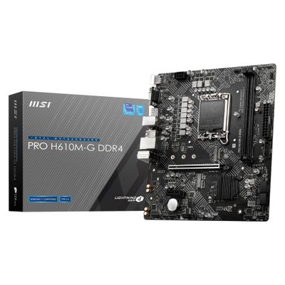 MSI Mainboard PRO H610M-G DDR4 - Micro ATX - Socket LGA1700 - Intel H610