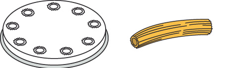 Pasta-Scheibe Ø 57 mm Bucatini für Nudelmachine PF25E/PF40E