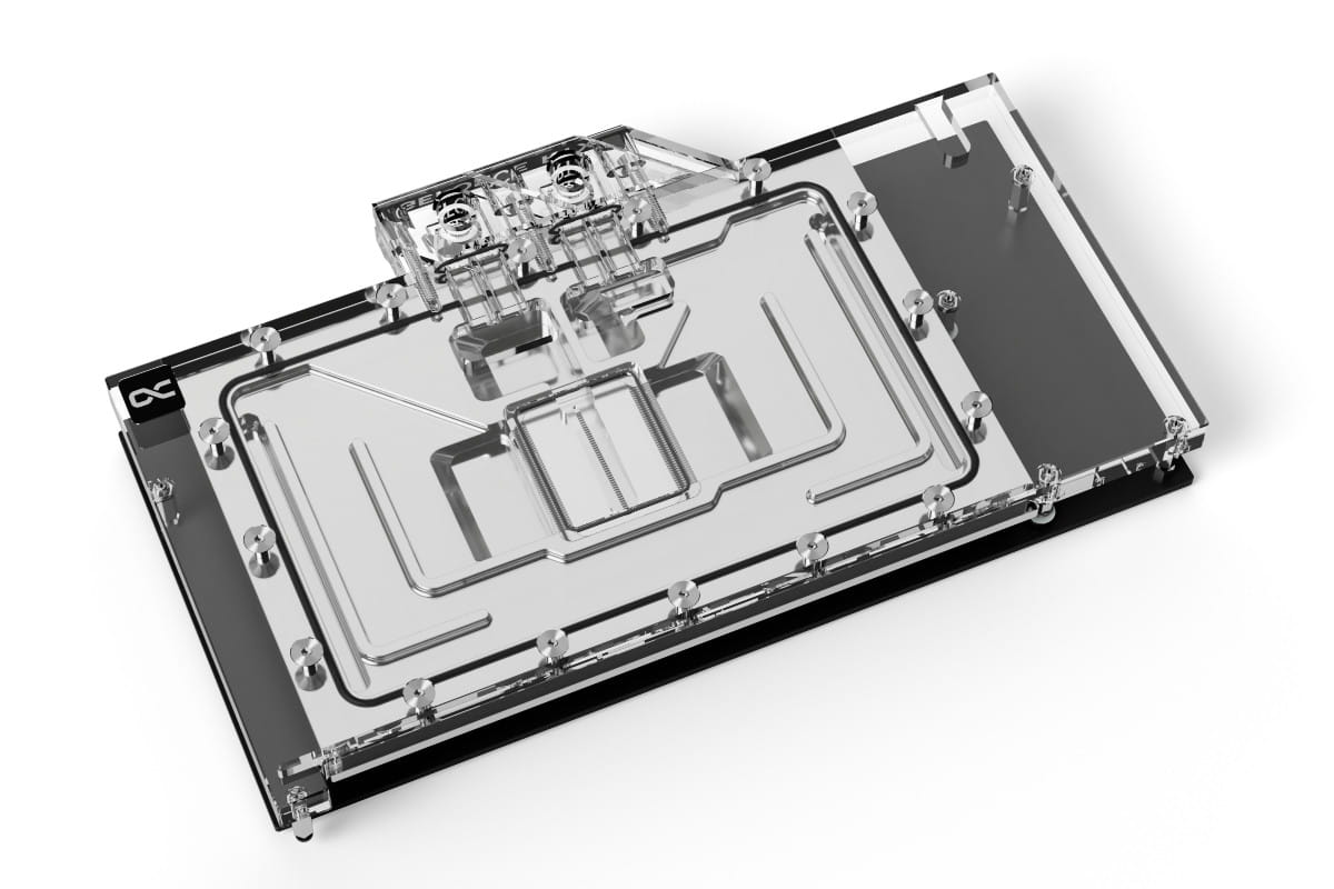 Eisblock Aurora Acryl RTX 4080 Suprim mit Backplate