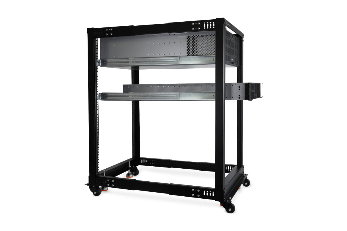 ES 19" Open Frame Serverrack 18HE Verstellbare Tiefe