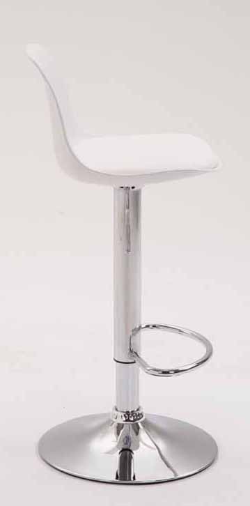 2er Set Barhocker Kiel Kunststoff chrom