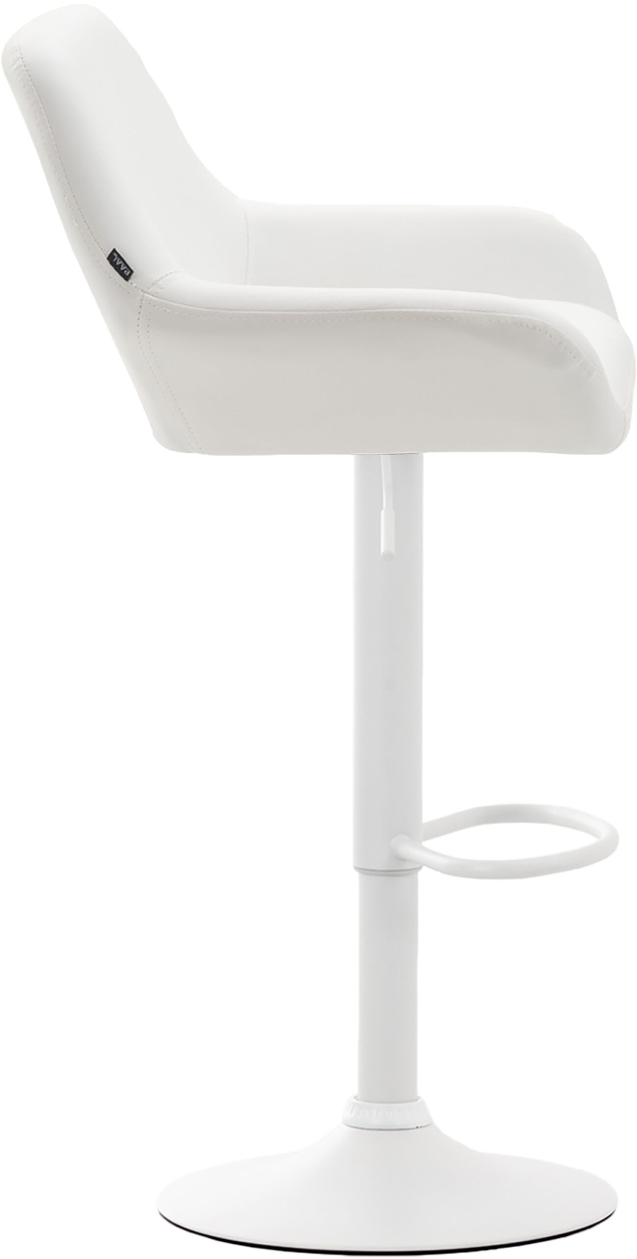 2er Set Barhocker Braga Kunstleder weiß