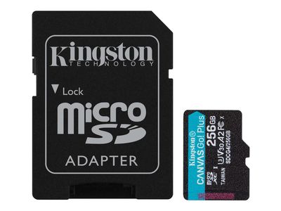 Kingston Flash-Card inkl. SD-Adapter Canvas Go! Plus - microSDXC UHS-I - 256 GB