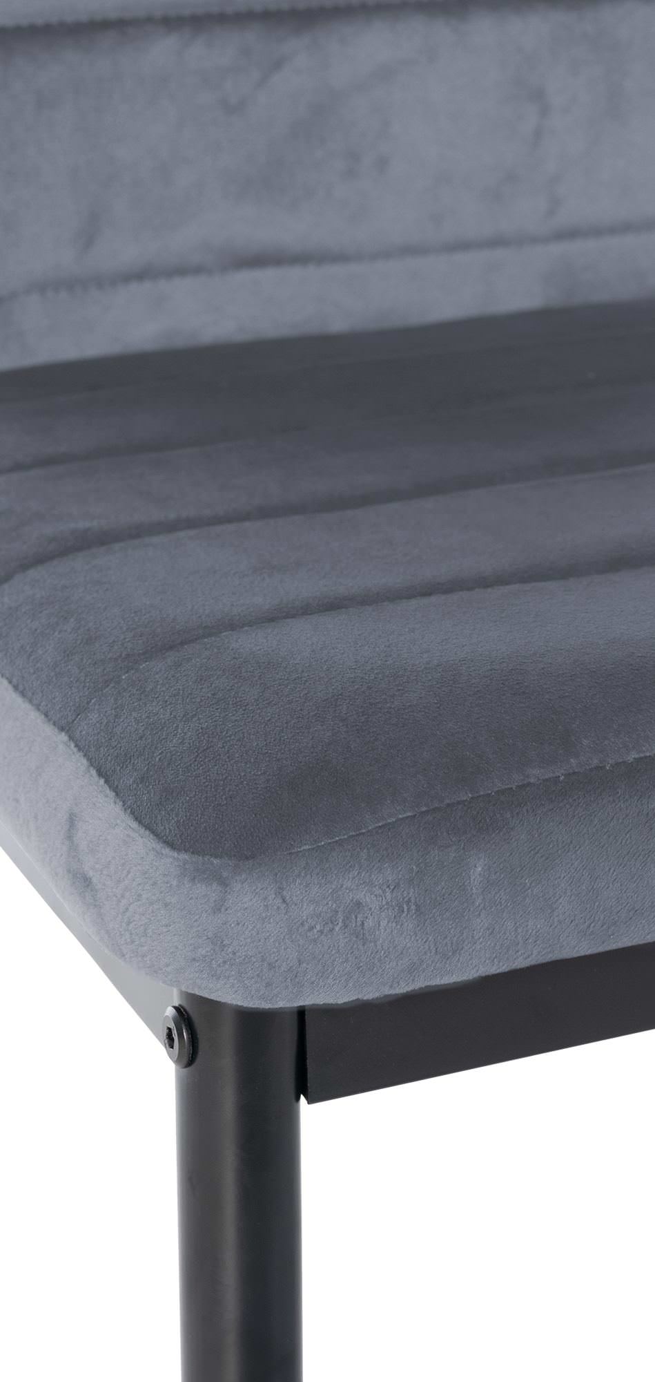 6er Set Esszimmerstühle Mayfair Samt