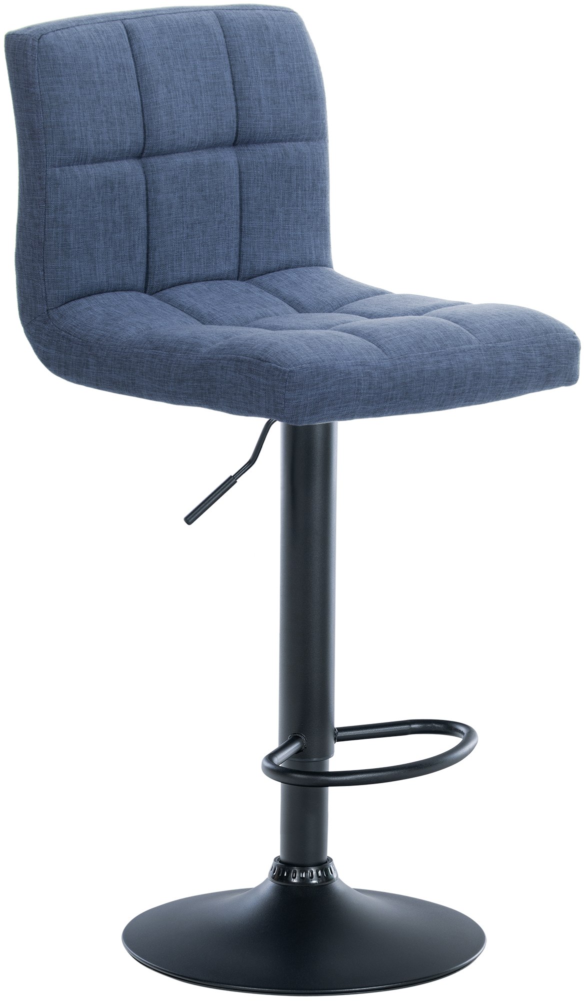 2er Set Barhocker Calma Stoff schwarz
