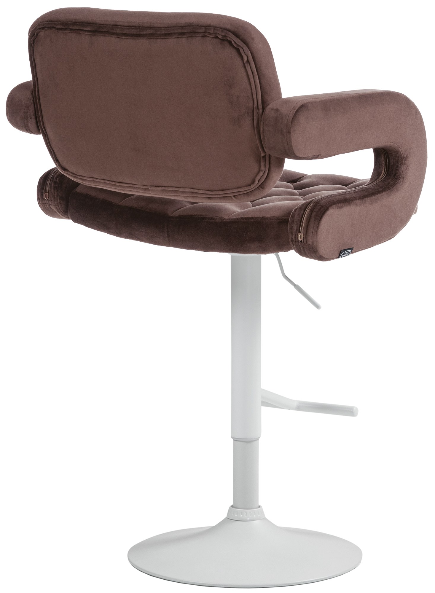 Barhocker Dublin Samt weiß