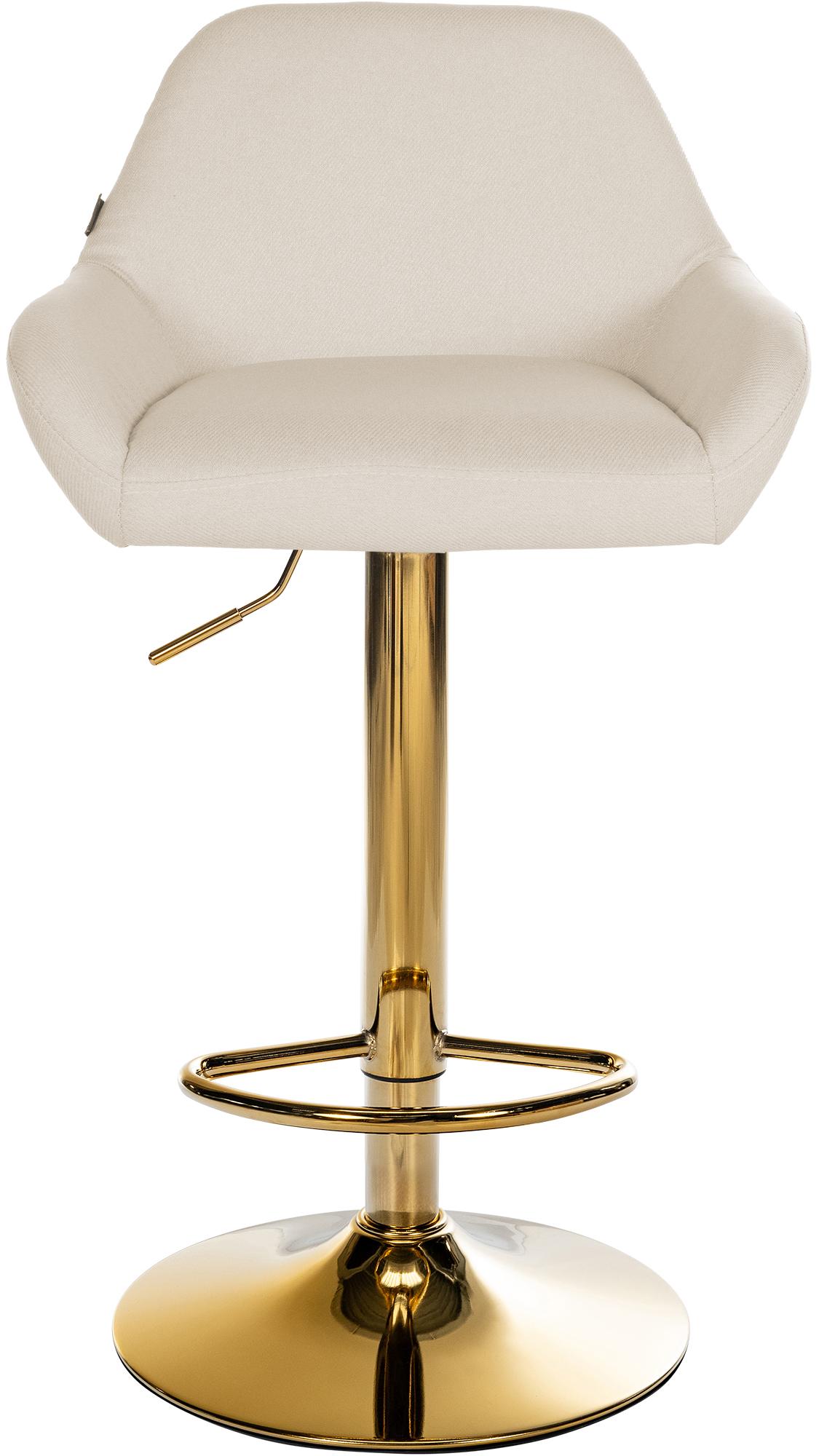 2er Set Barhocker Braga Gold Stoff