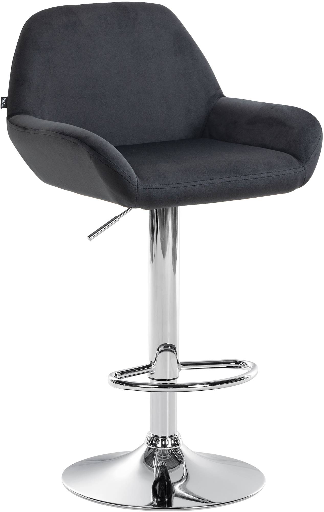 Barhocker Braga Samt chrom