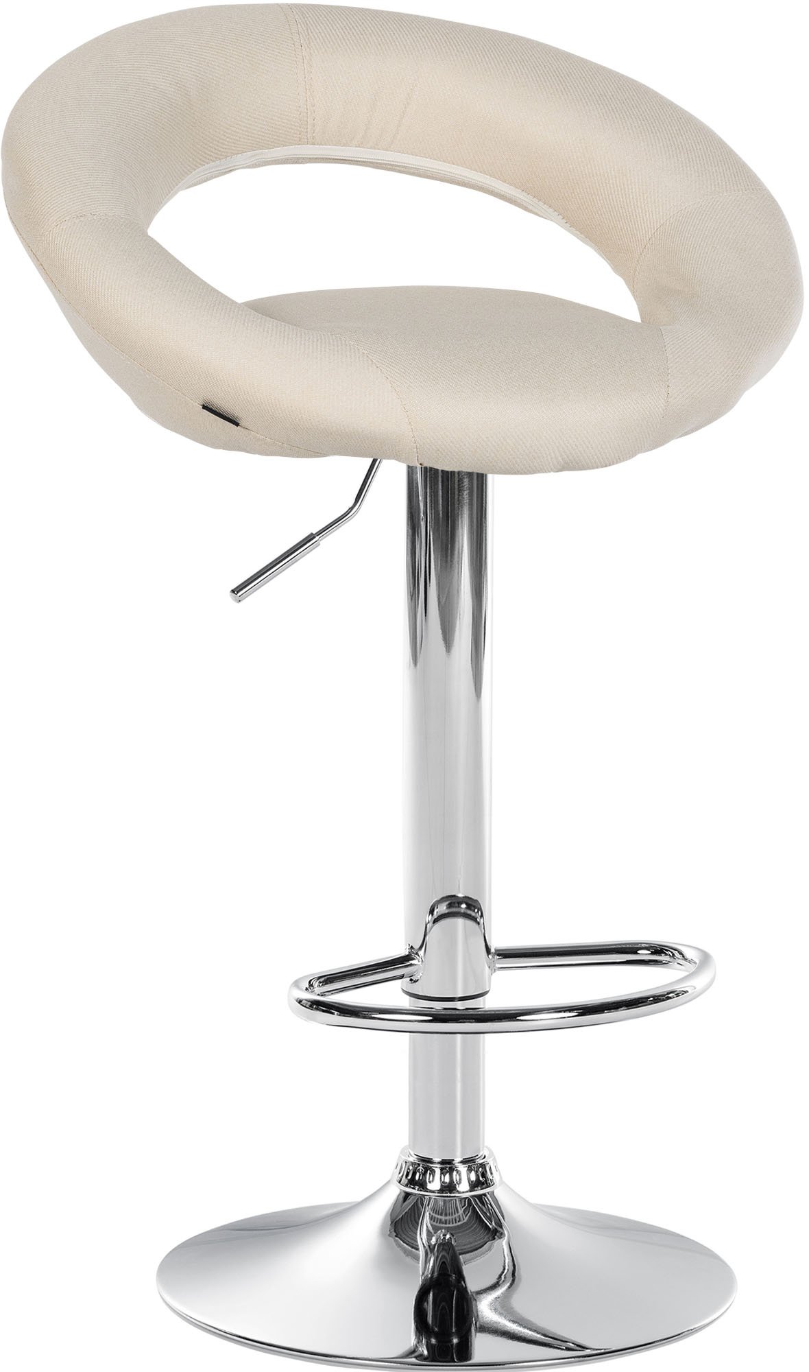 Barhocker Olinda Stoff chrom