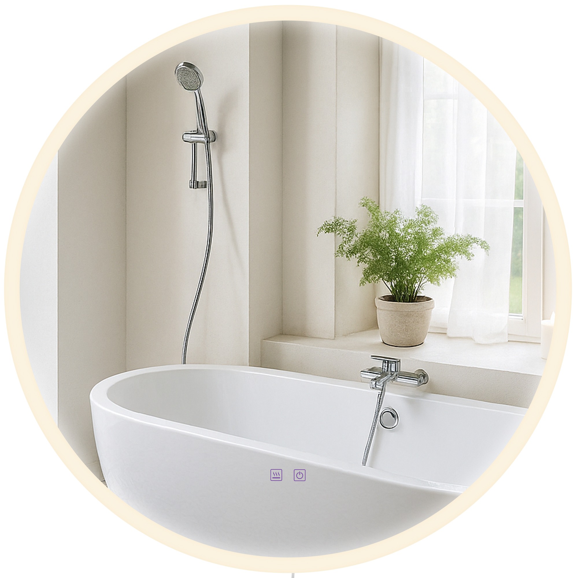 Badspiegel Laconia 80 ohne Bluetooth