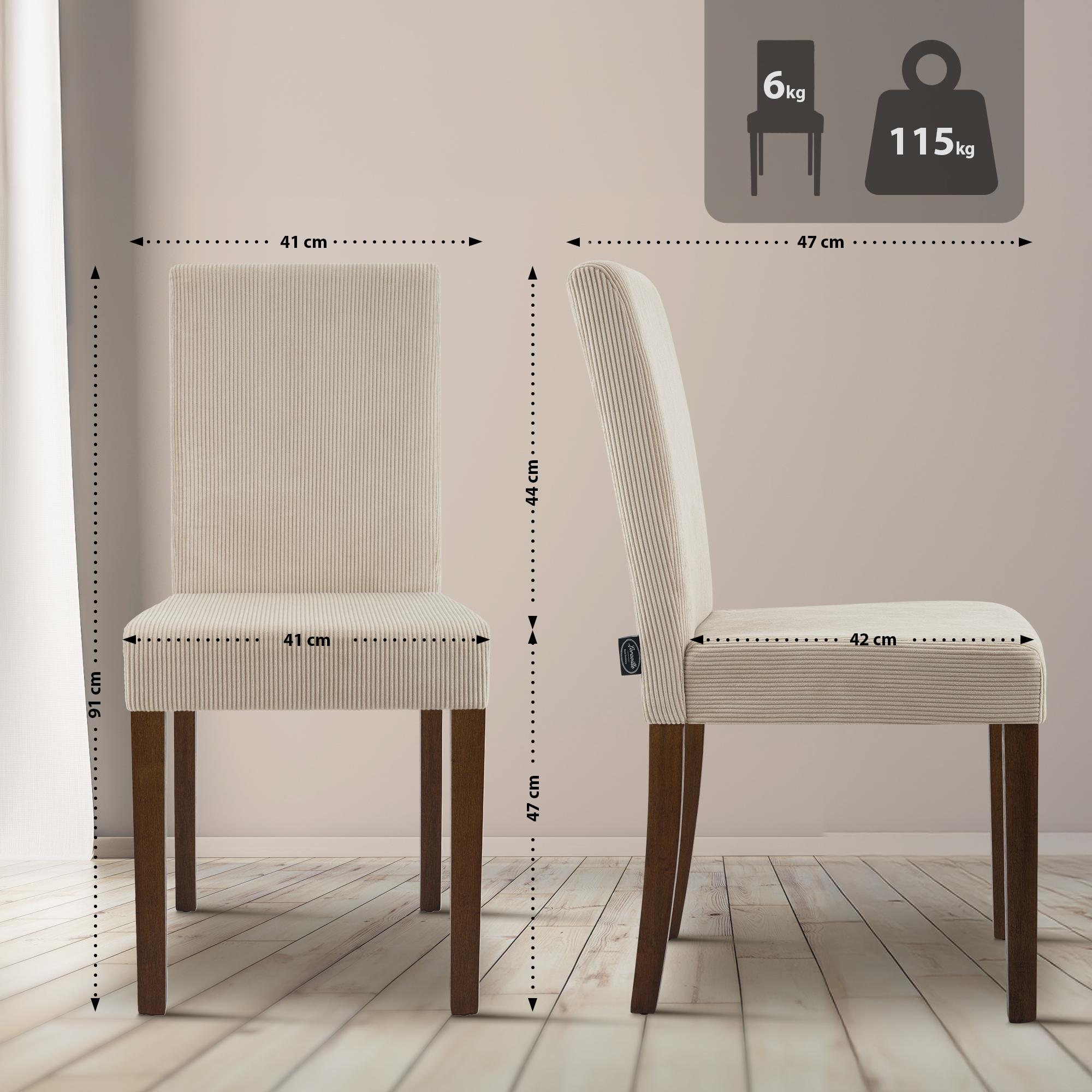 Esszimmerstuhl Ina Cord antik dunkel