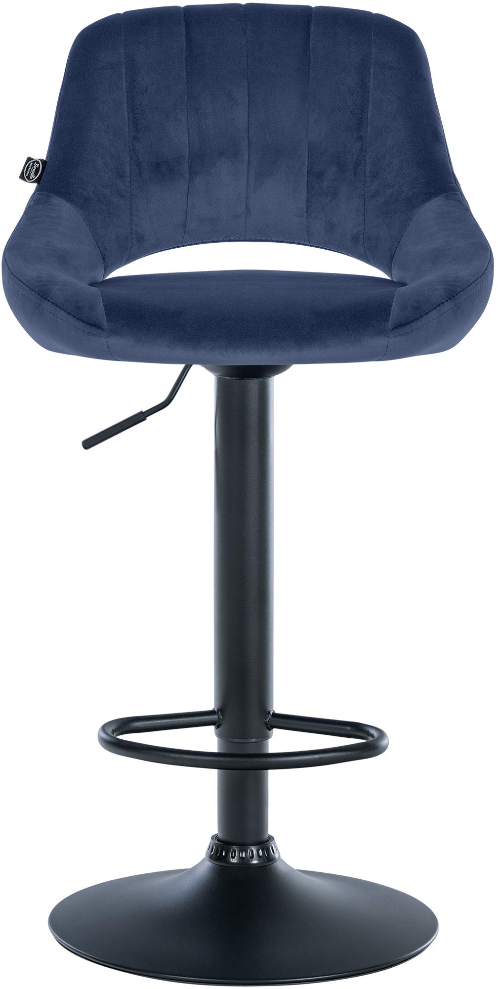 Barhocker Milet Samt schwarz
