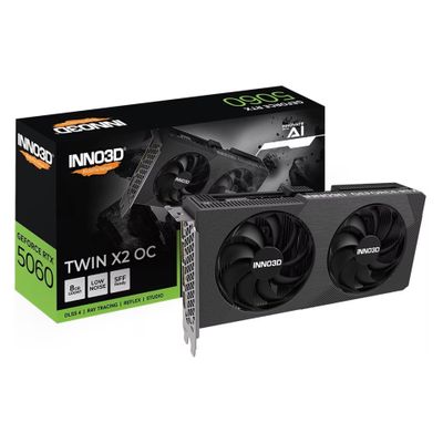 INNO3D Grafikkarte GeForce RTX 5060 8GB TWIN X2 OC V2 - 8 GB GDDR7 OC