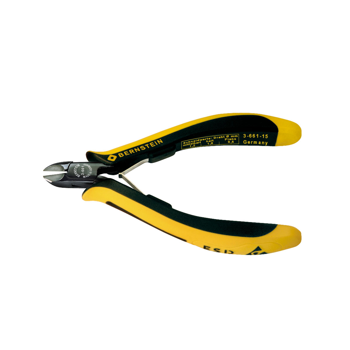 ESD Mini-Seitenschneider EUROline ableitfähig 120 mm mit Hartmetalleinsatz mit Wate