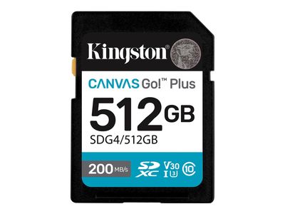 Kingston Canvas Go! Plus - Flash-Speicherkarte - 512 GB - SDXC UHS-I