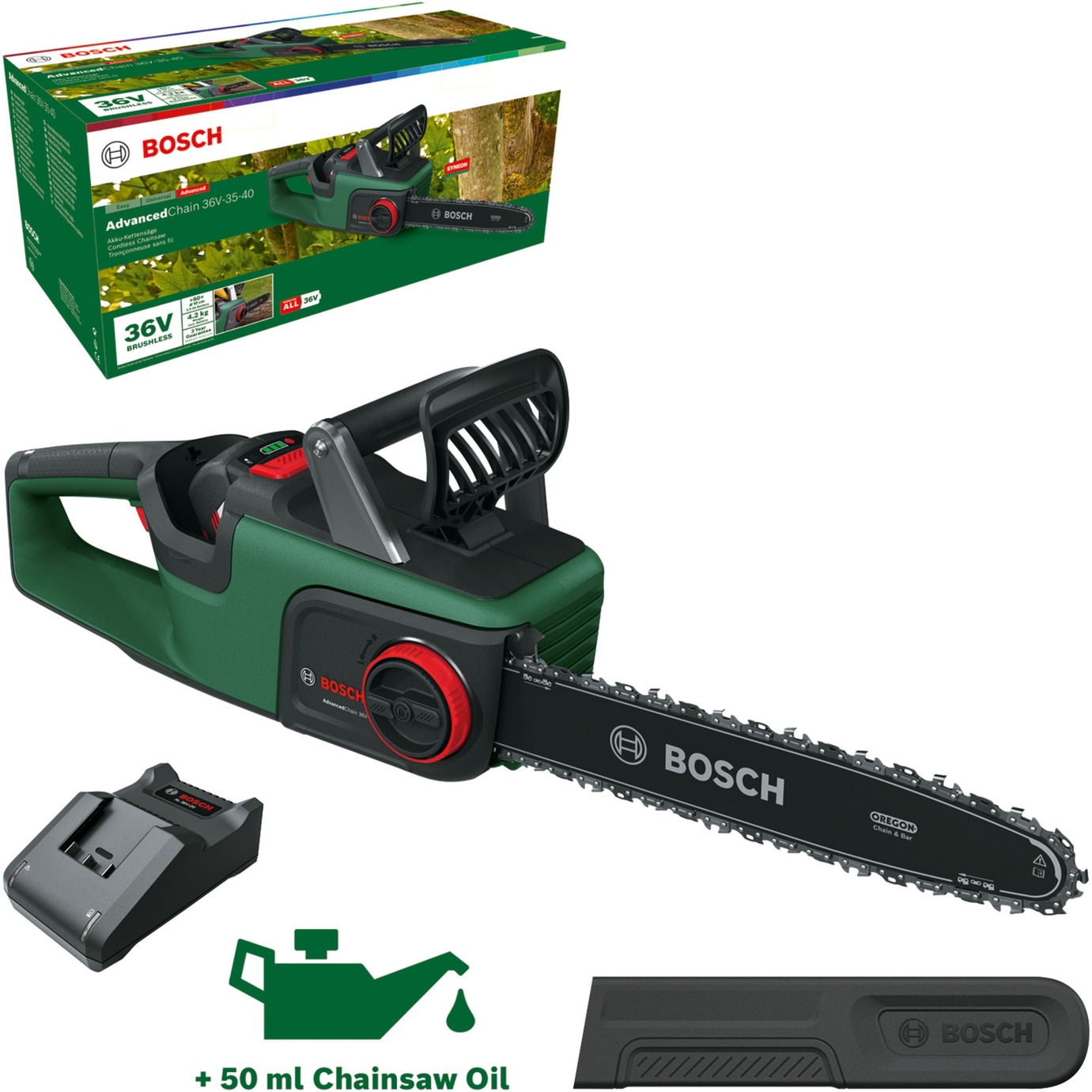 Akku-Kettensäge AdvancedChain 36V 35-40, 36Volt