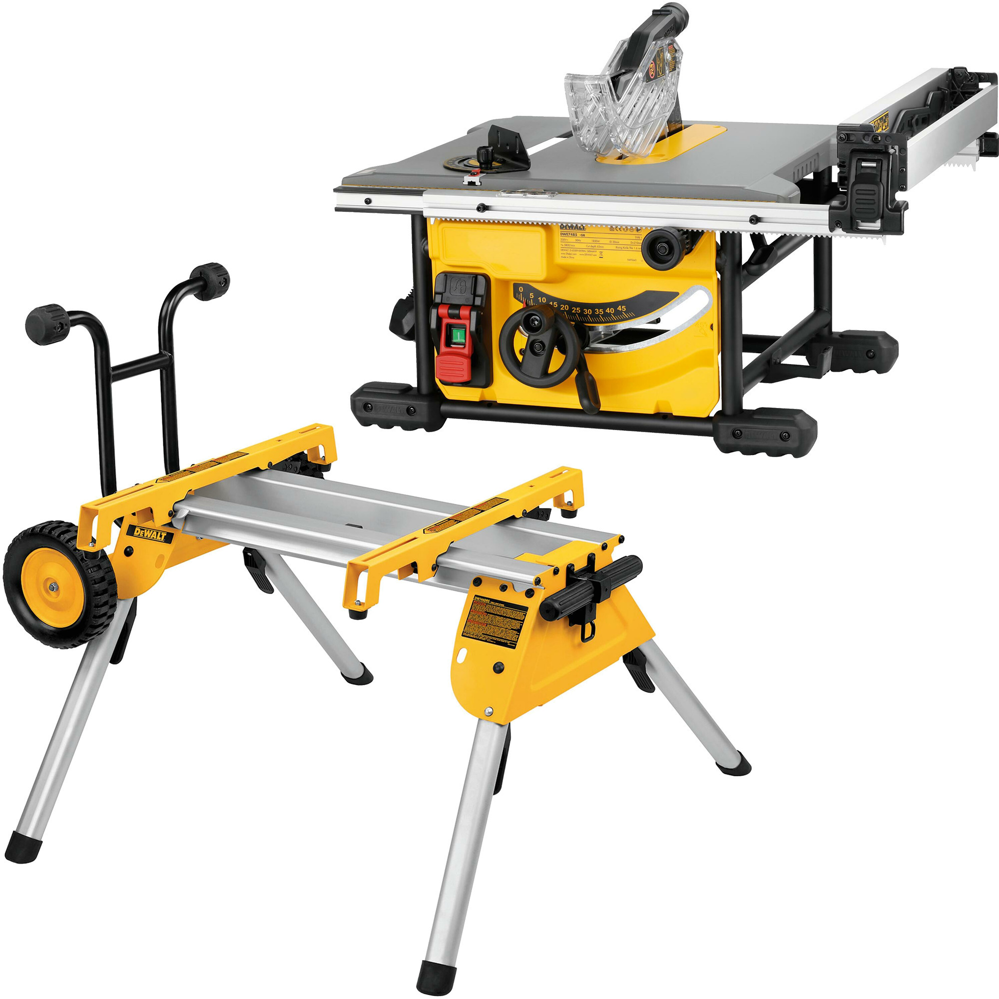 Tischkreissäge DWE7485RS, 210mm, mit Untergestell