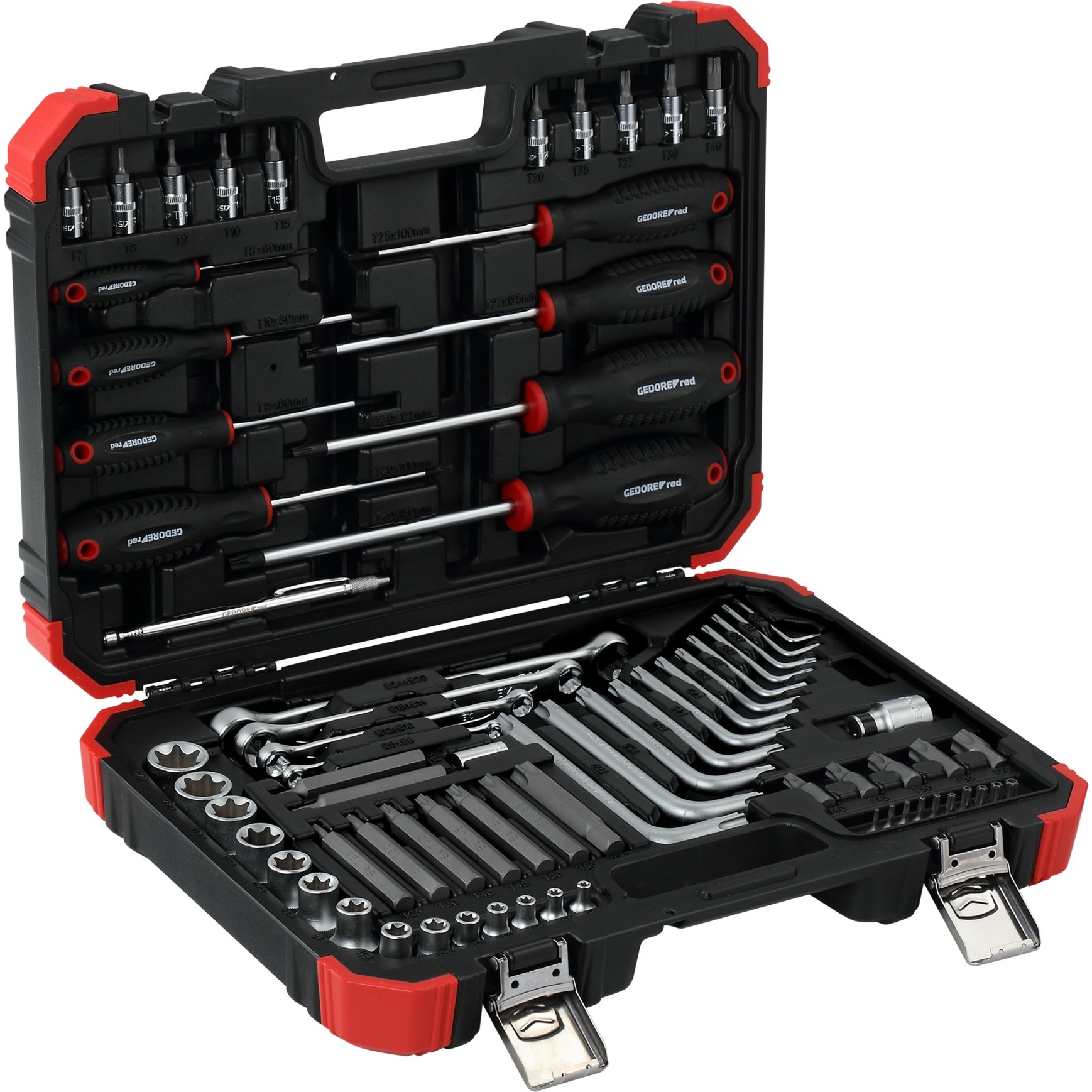 Red Sechsrund-Schraubwerkzeugsatz, 1/4" + 1/2", 75-teilig, Werkzeug-Set
