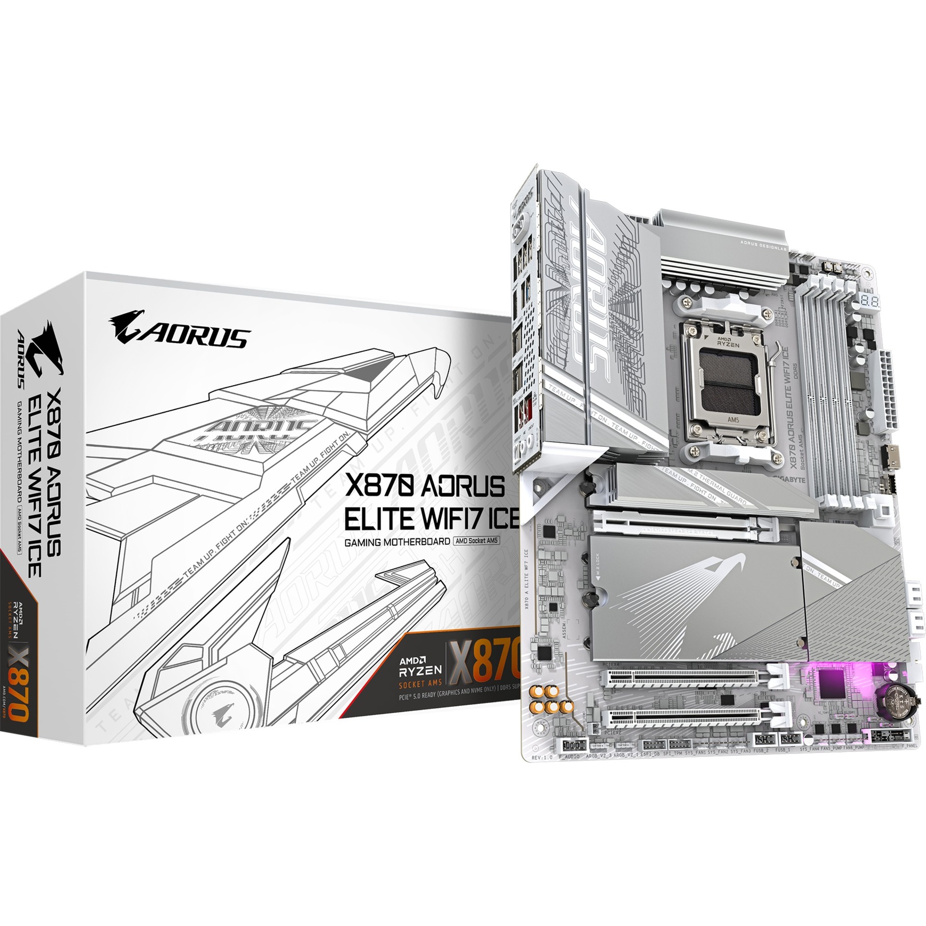 X870 AORUS ELITE WIFI7 ICE, Mainboard