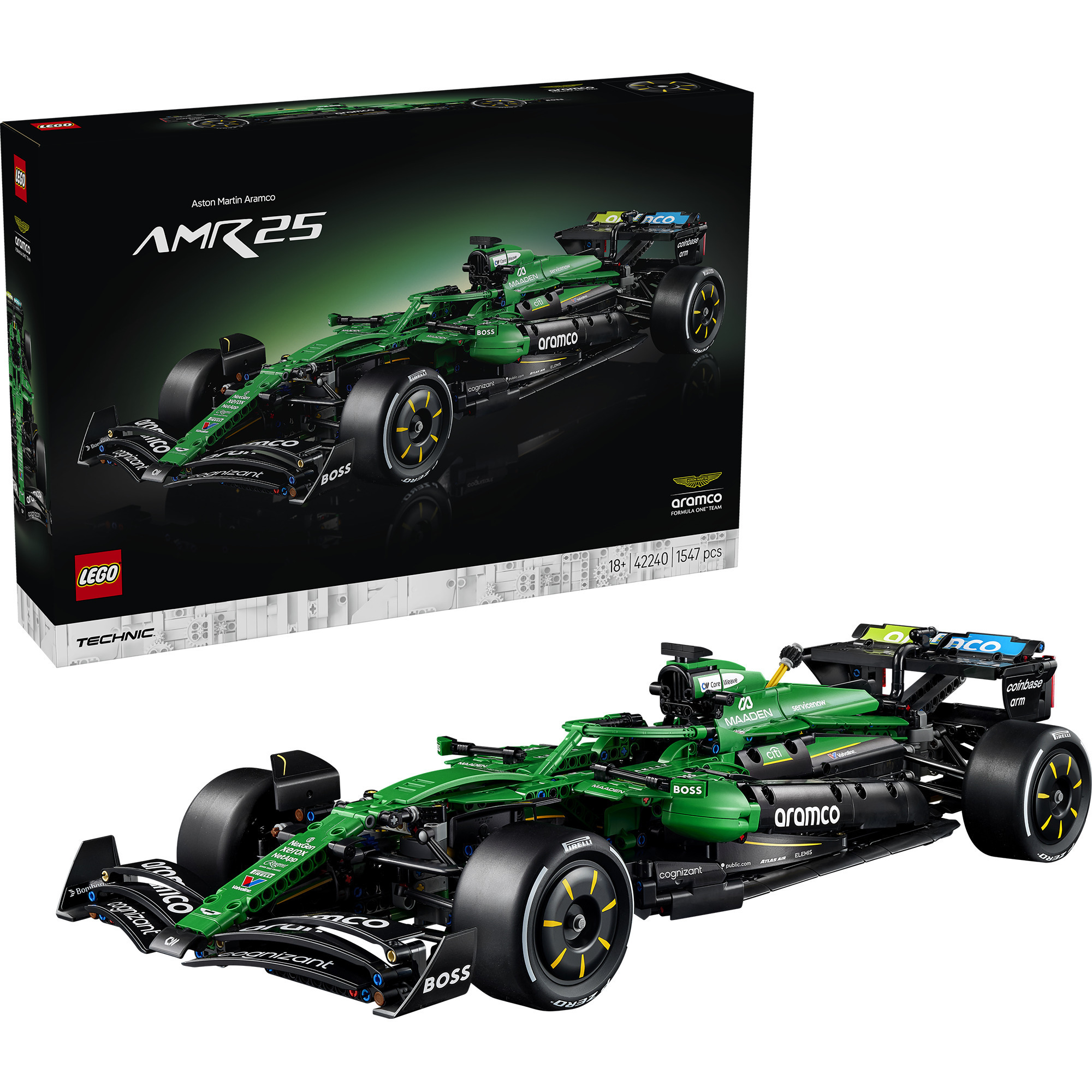 42240 Technic Aston Martin Aramco AMR25 F1 Auto, Konstruktionsspielzeug