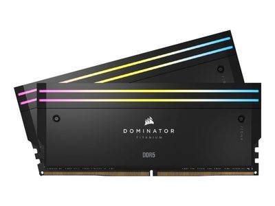 CORSAIR RAM Dominator Titanium RGB - 32 GB (2 x 16 GB Kit) - DDR5 6600 DIMM CL32