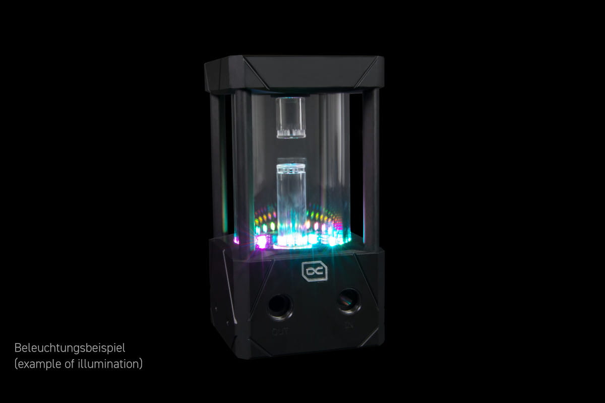 Eisbecher Aurora D5 Acetal/Glas - 150mm inkl. Alphacool VPP Apex