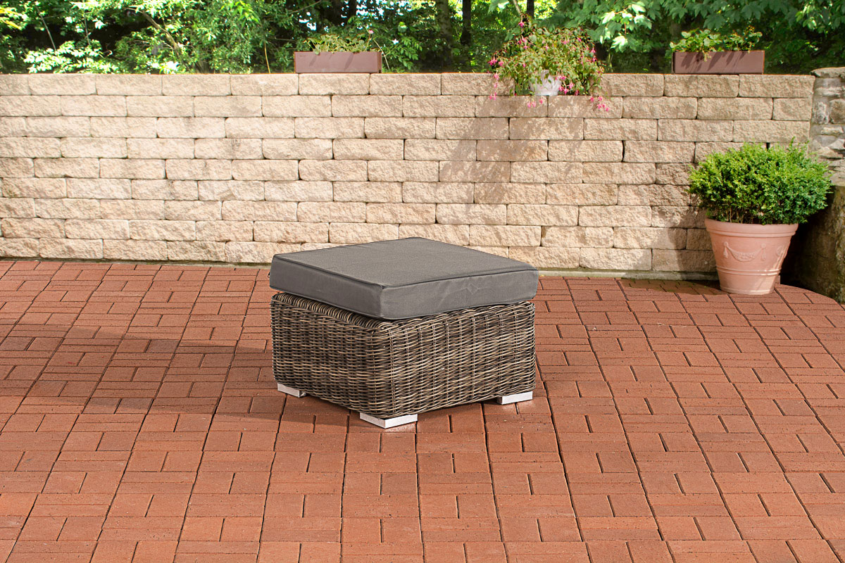 Hocker Bilbao / Madeira Eisengrau