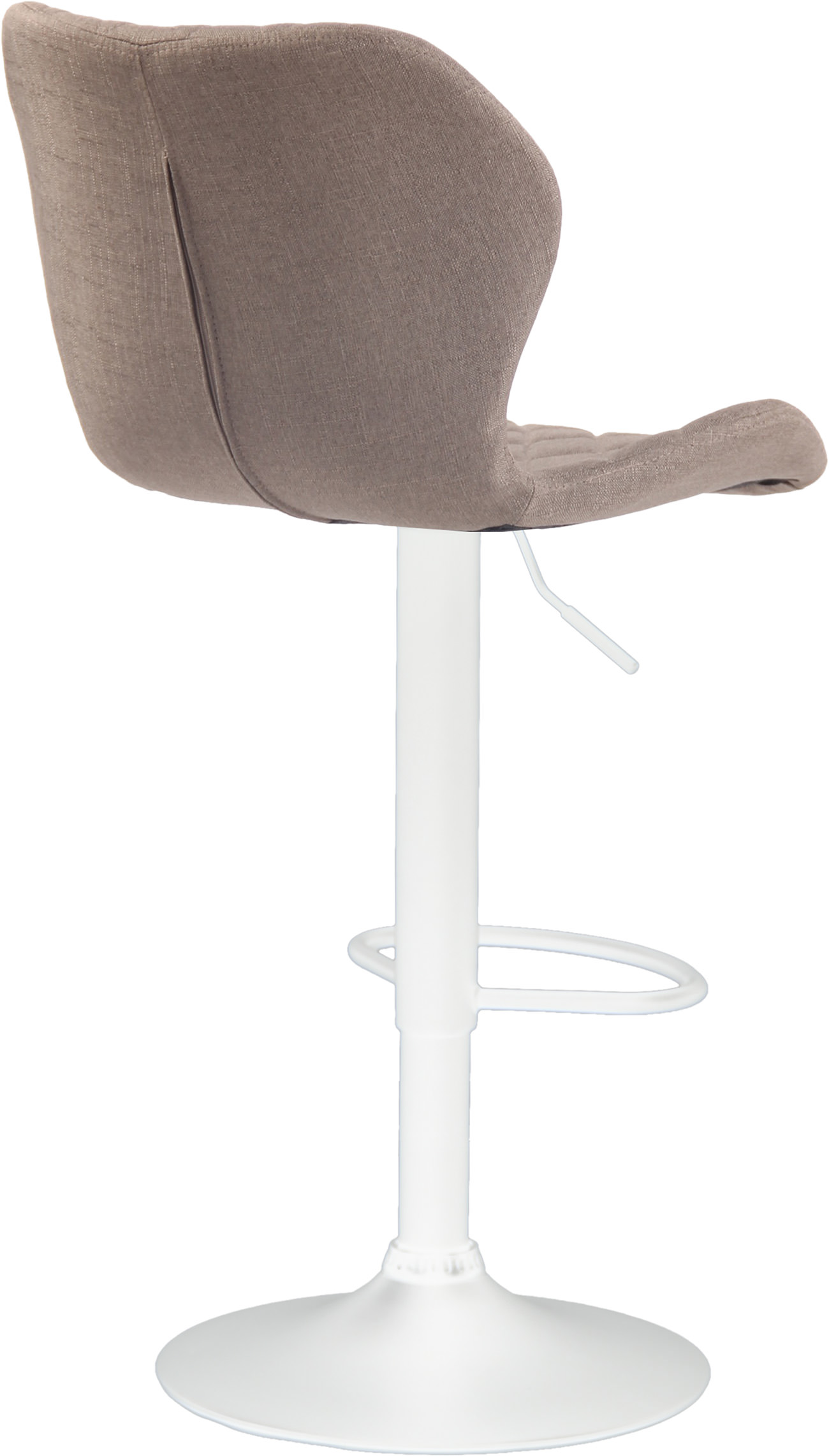 Barhocker Cork Stoff weiß