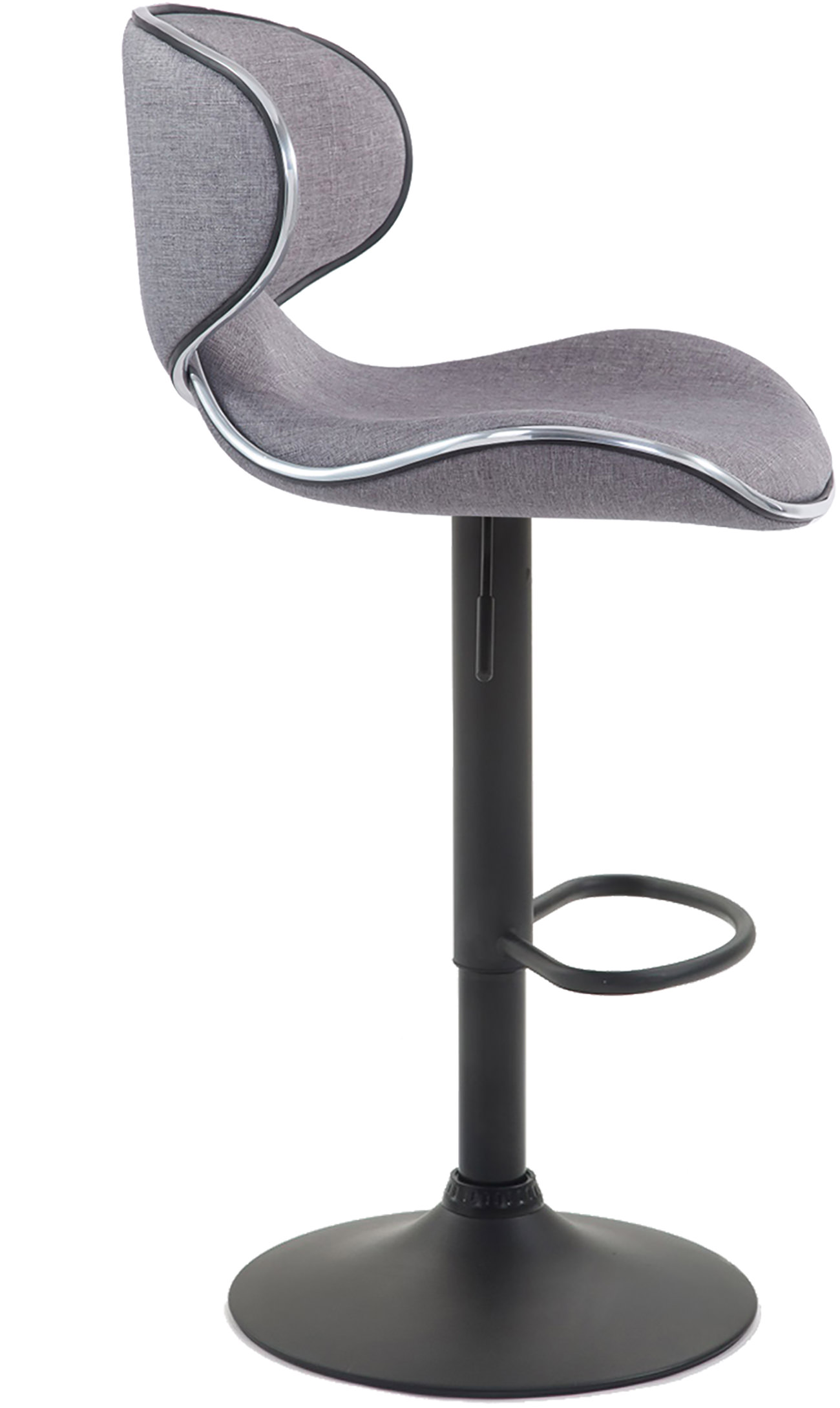 Barhocker Las Vegas V2 Stoff  schwarz