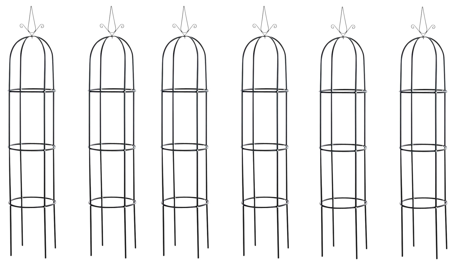 6er Set Rosensäule Romantika