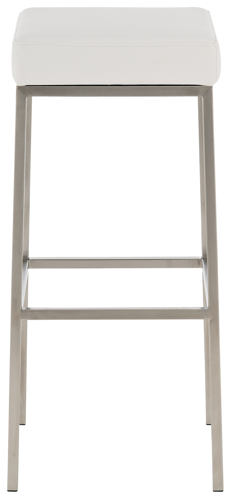 2er Set Barhocker Montreal 80 Kunstleder edelstahl