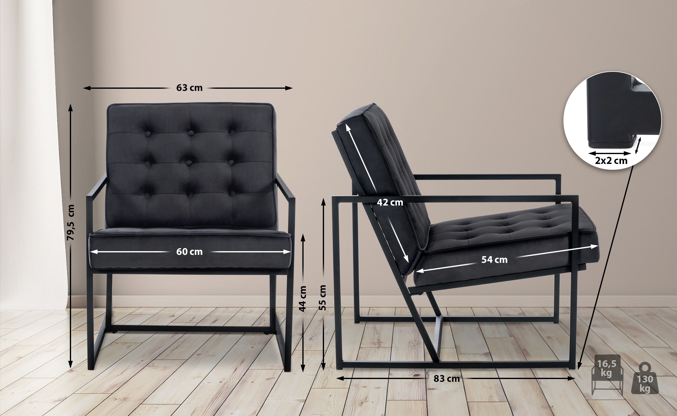 Lounger Avon Samt