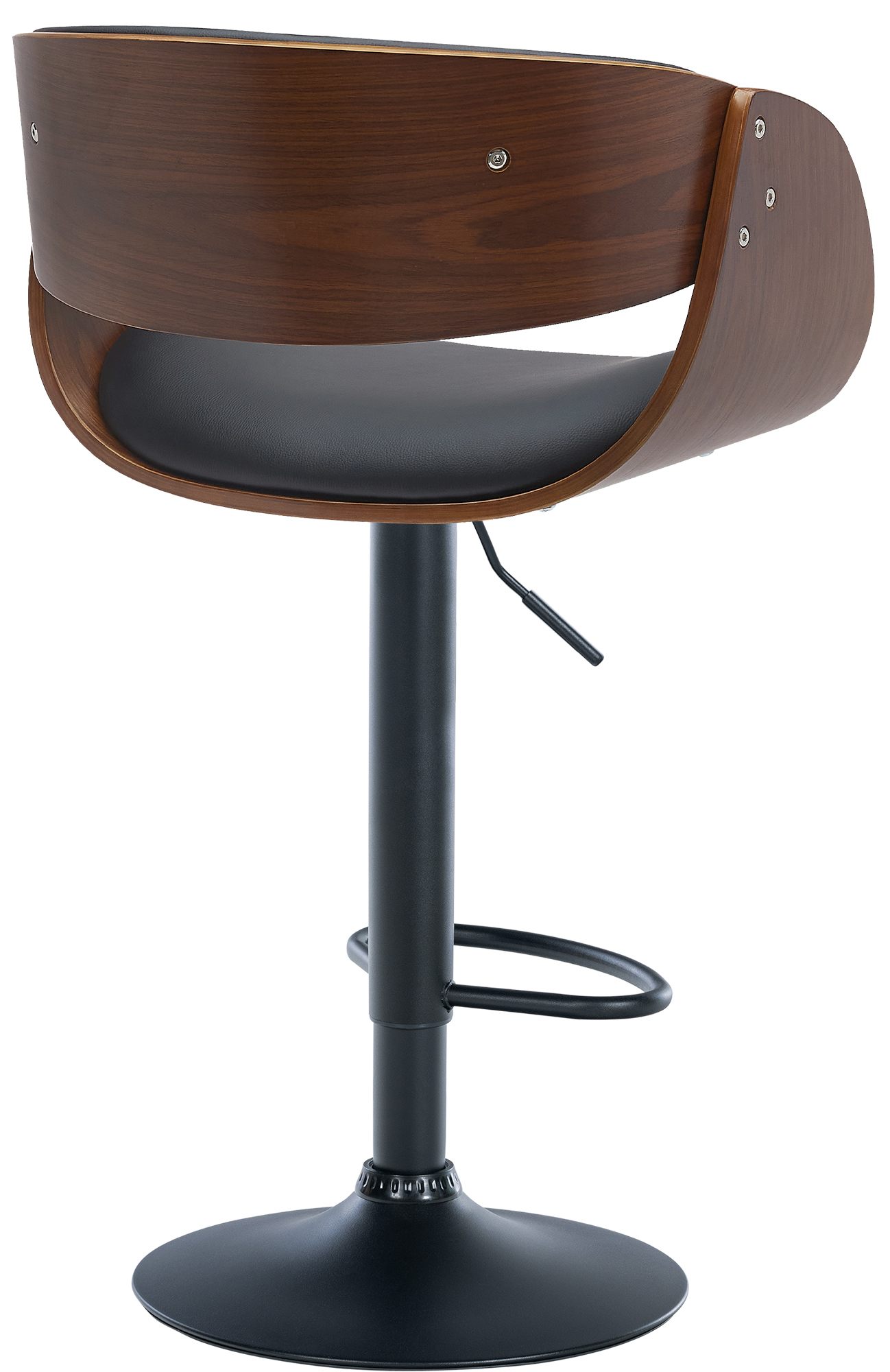 Barhocker Portmore Kunstleder schwarz