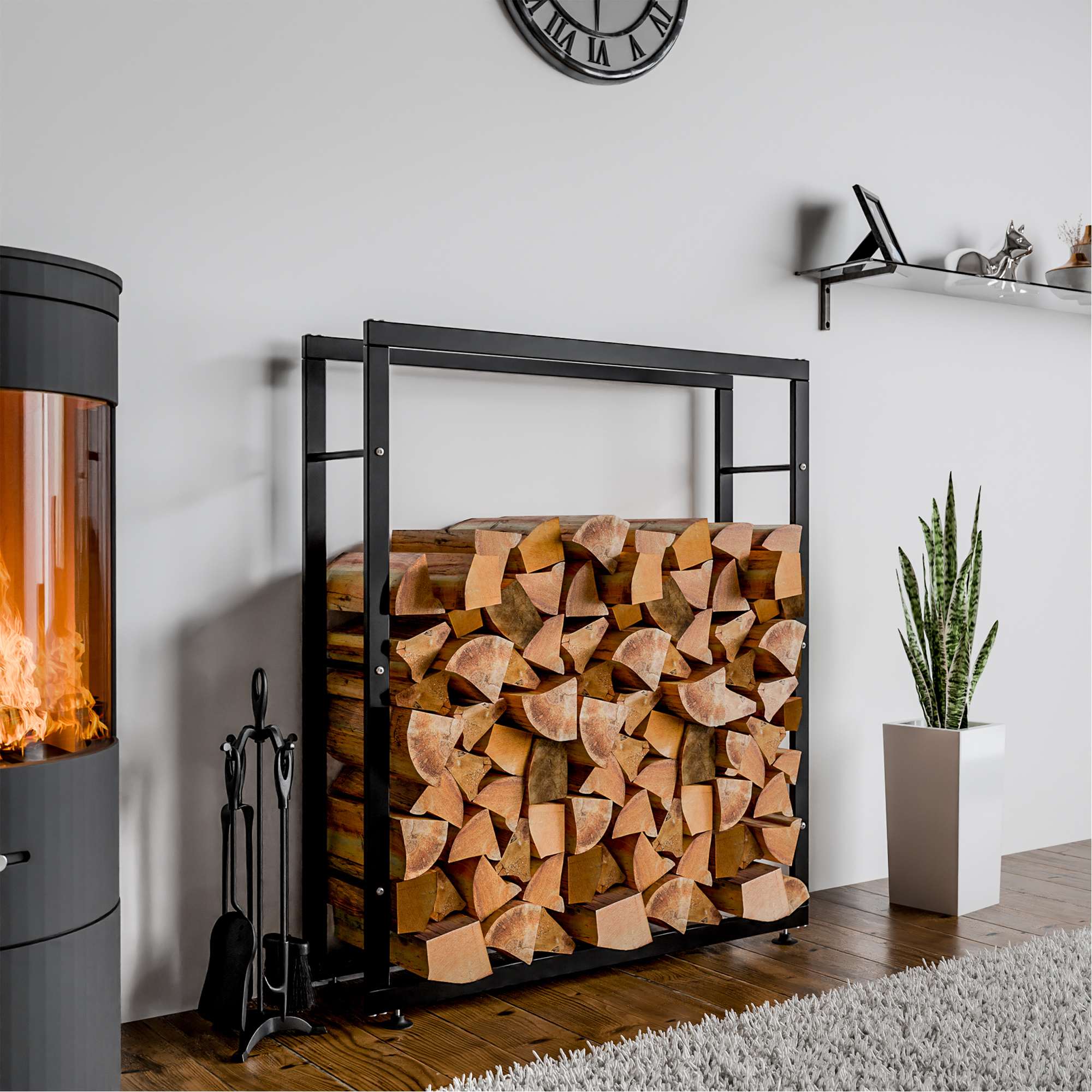 Kaminholzständer Keri V2 25x100x125