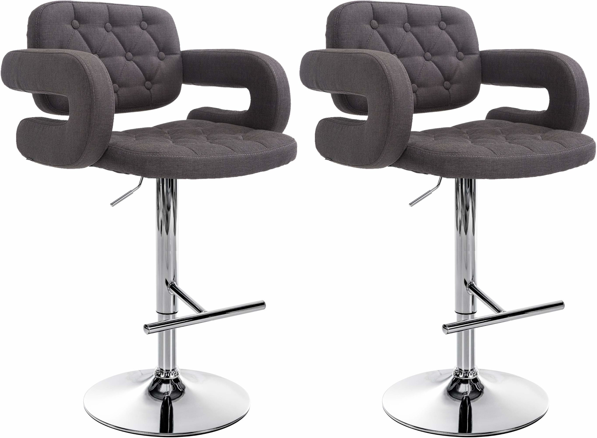2er Set Barhocker Dublin Stoff C