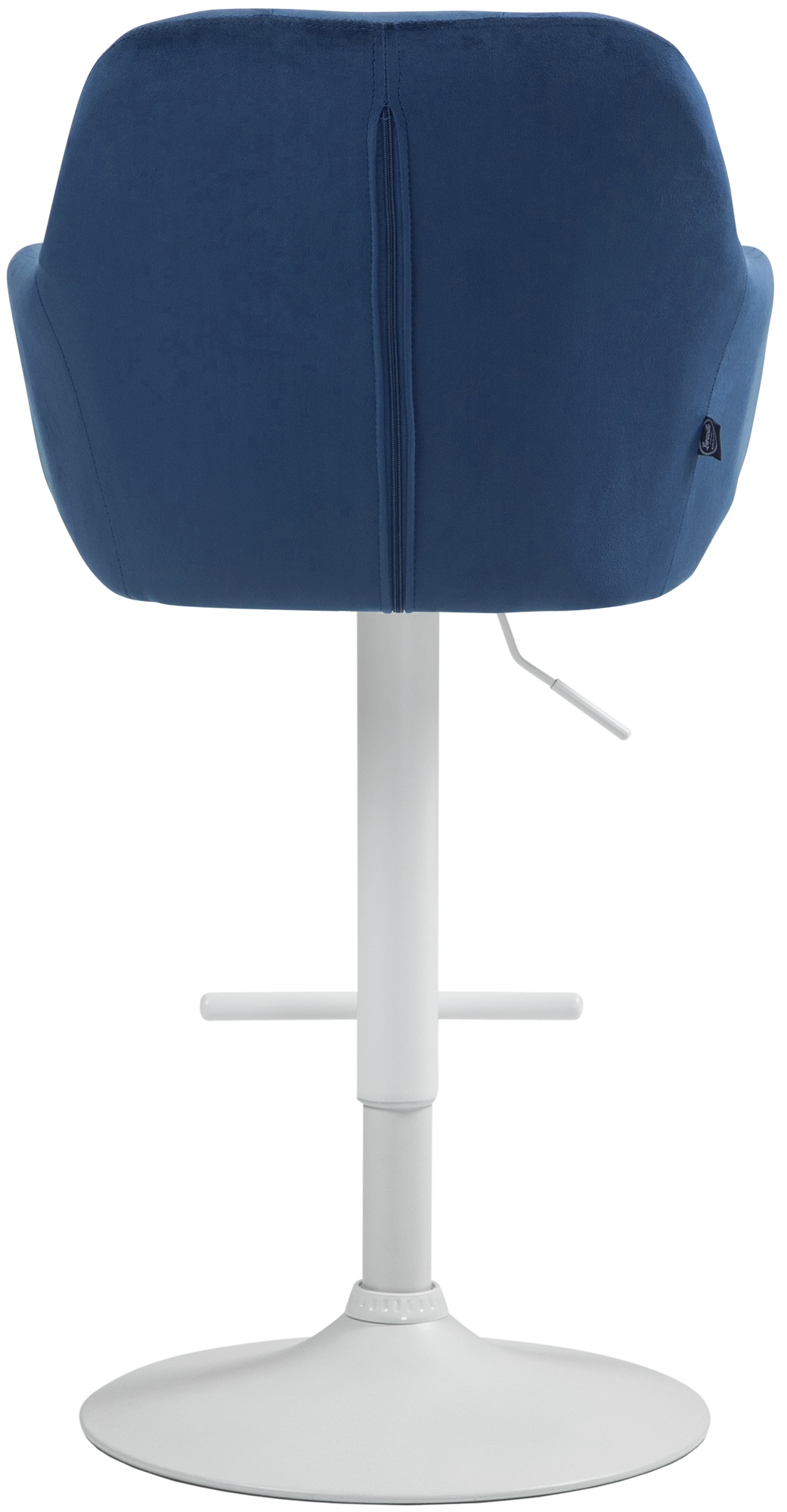 Barhocker Natoma Samt weiß