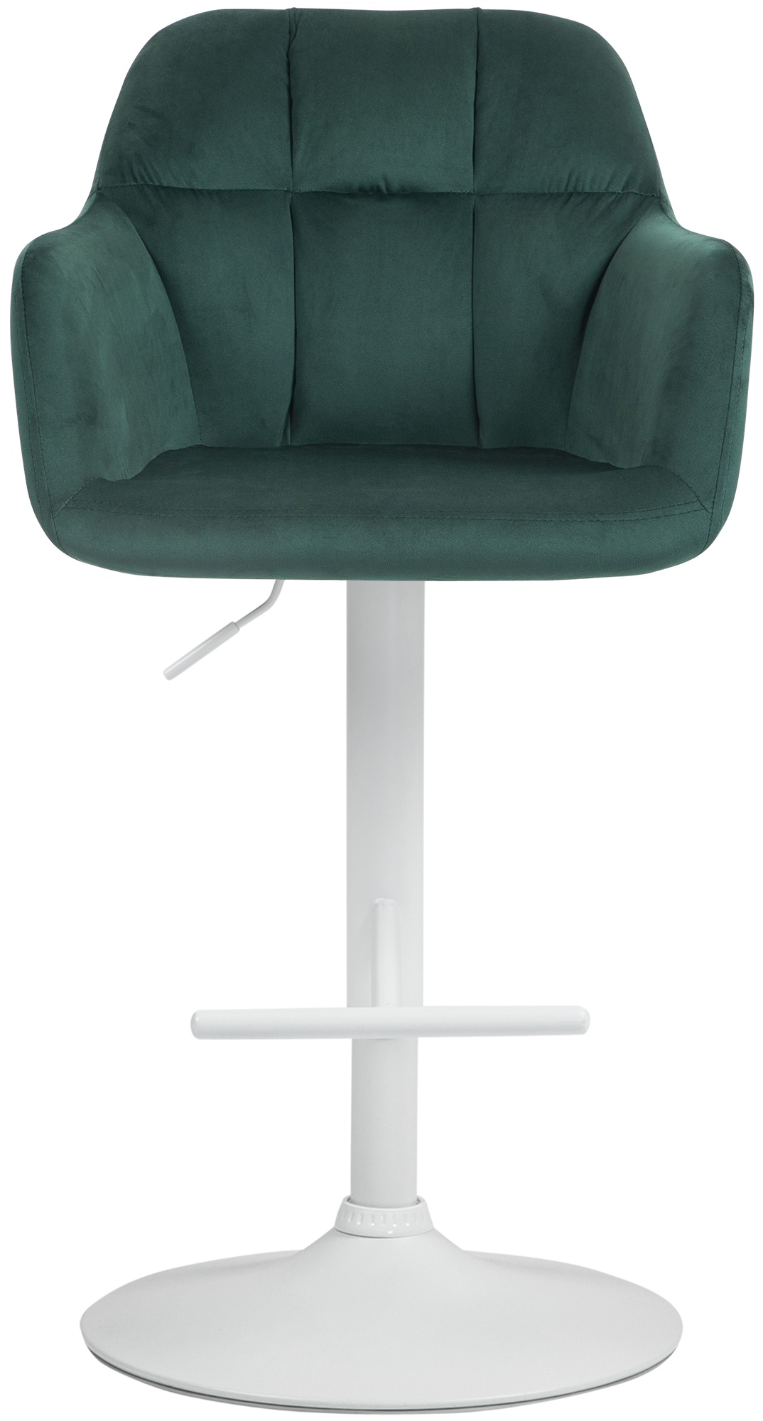 Barhocker Natoma Samt weiß