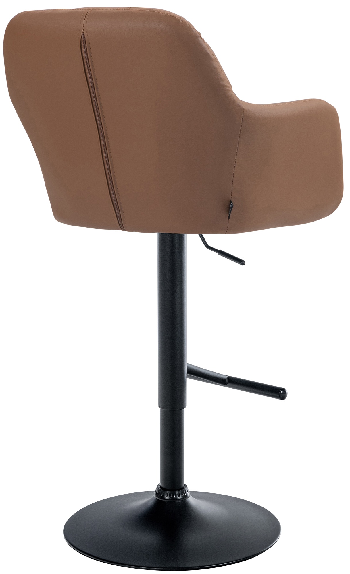 Barhocker Natoma Kunstleder schwarz