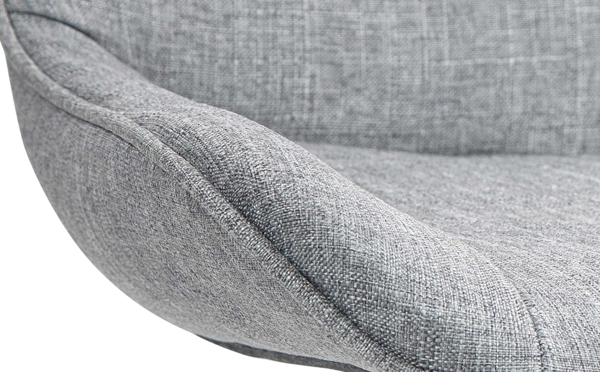 Barhocker Vonore Stoff schwarz