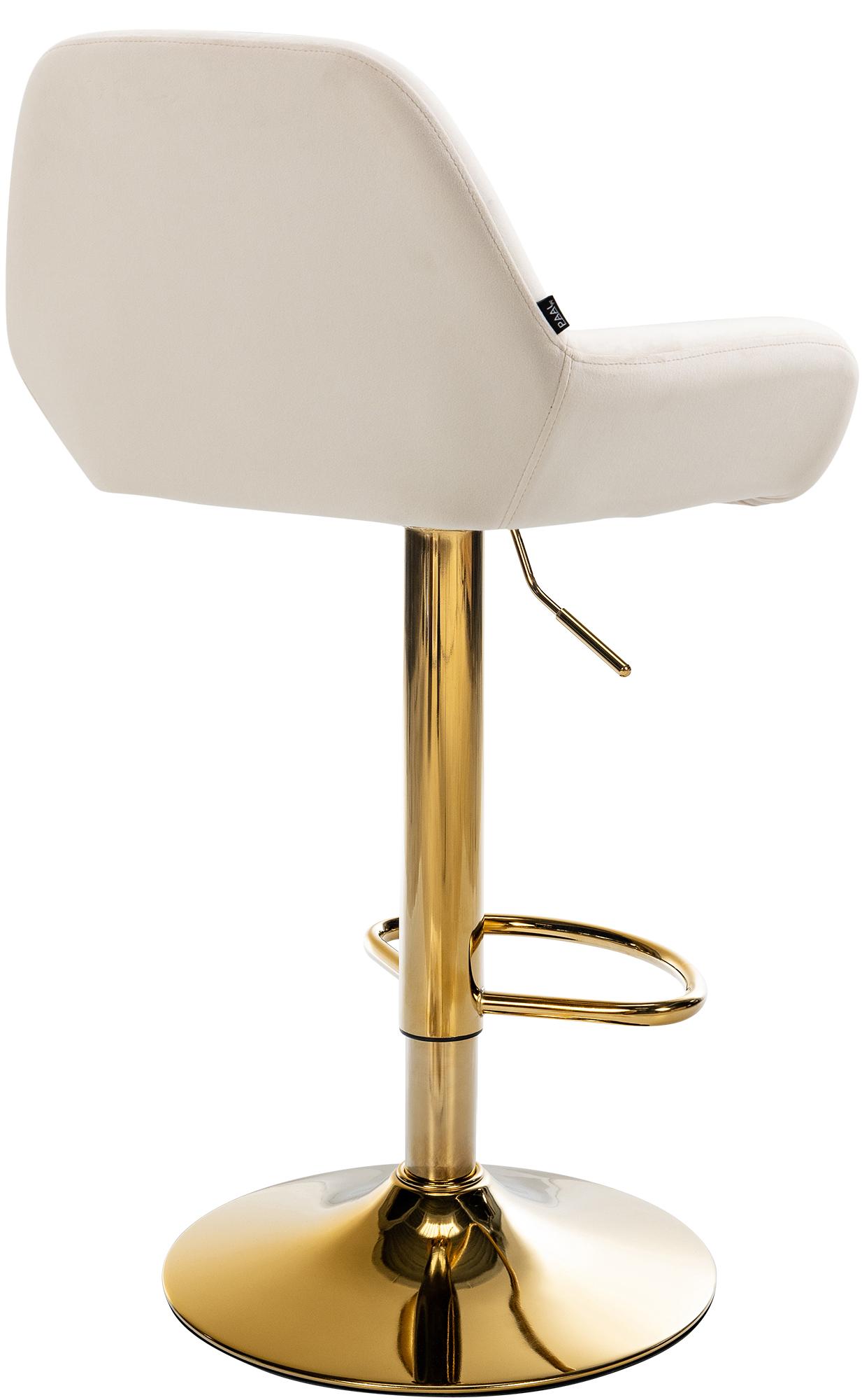 2er Set Barhocker Braga Gold Samt