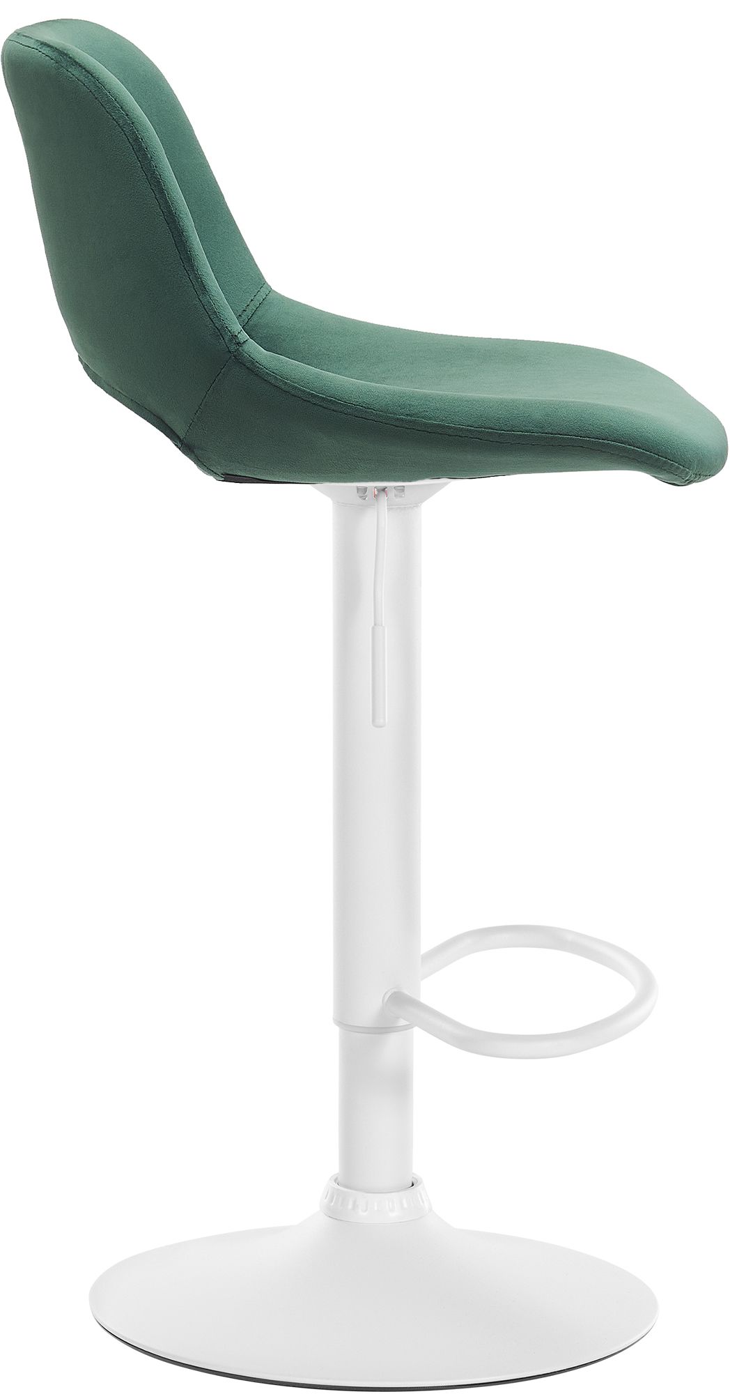 2er Set Barhocker Camden Samt weiß